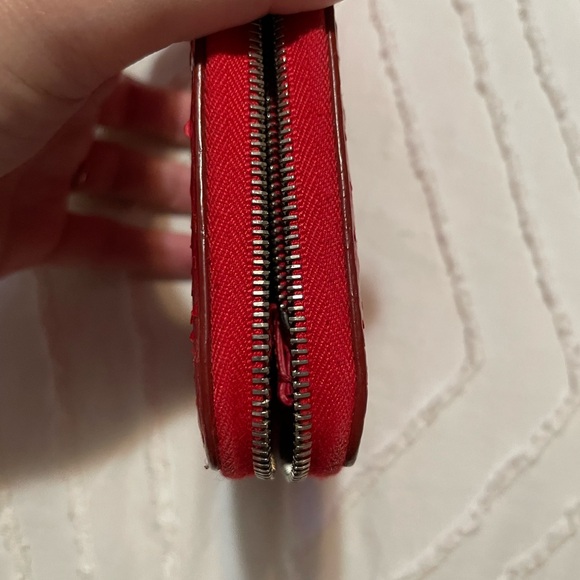 Celine Red Python Lambskin Large Zip Around Multifunctional wallet with COA - Picture 7 of 15